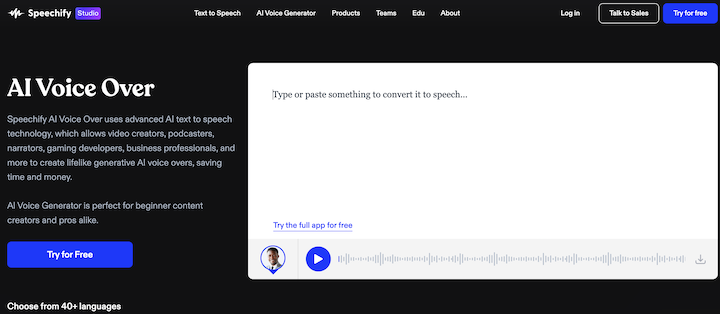 Best Celebrity AI Voice Generator - Speechify